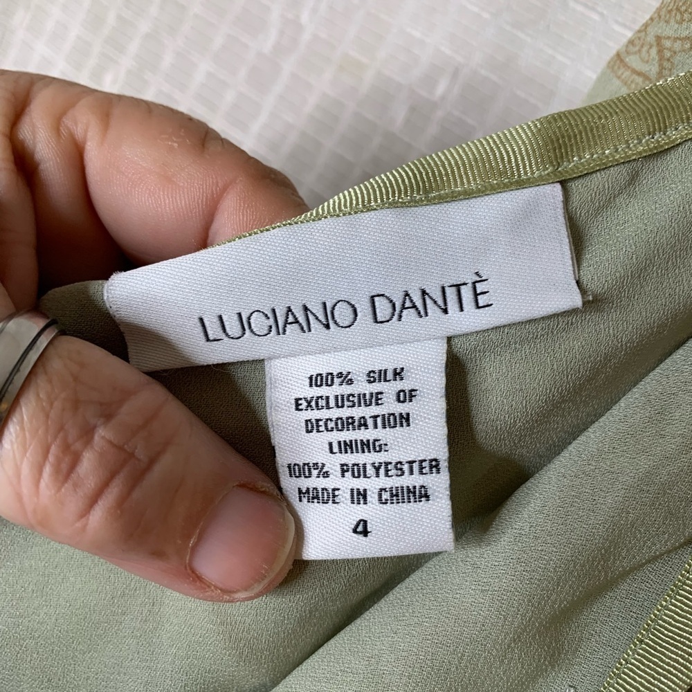 Luciano Dante Floral Silk Skirt Size 4 Fairycore Dainty Coquette Gypsy Flowy - Picture 4 of 5